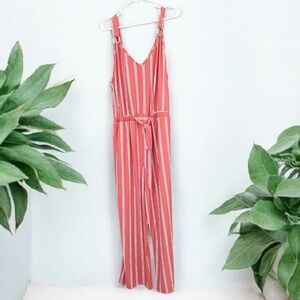 3/$30 Derek Heart 2X Burnt Orange Stretch Jumpsuit